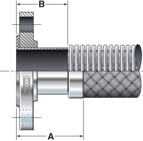 SCH 10/TYPE C STUB END WITH FLOATING FLANGE: Stainless Steel | Precision Hose & Expansion Joints