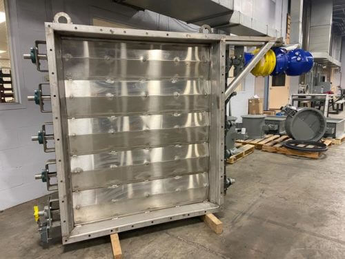 louver metal industrial damper