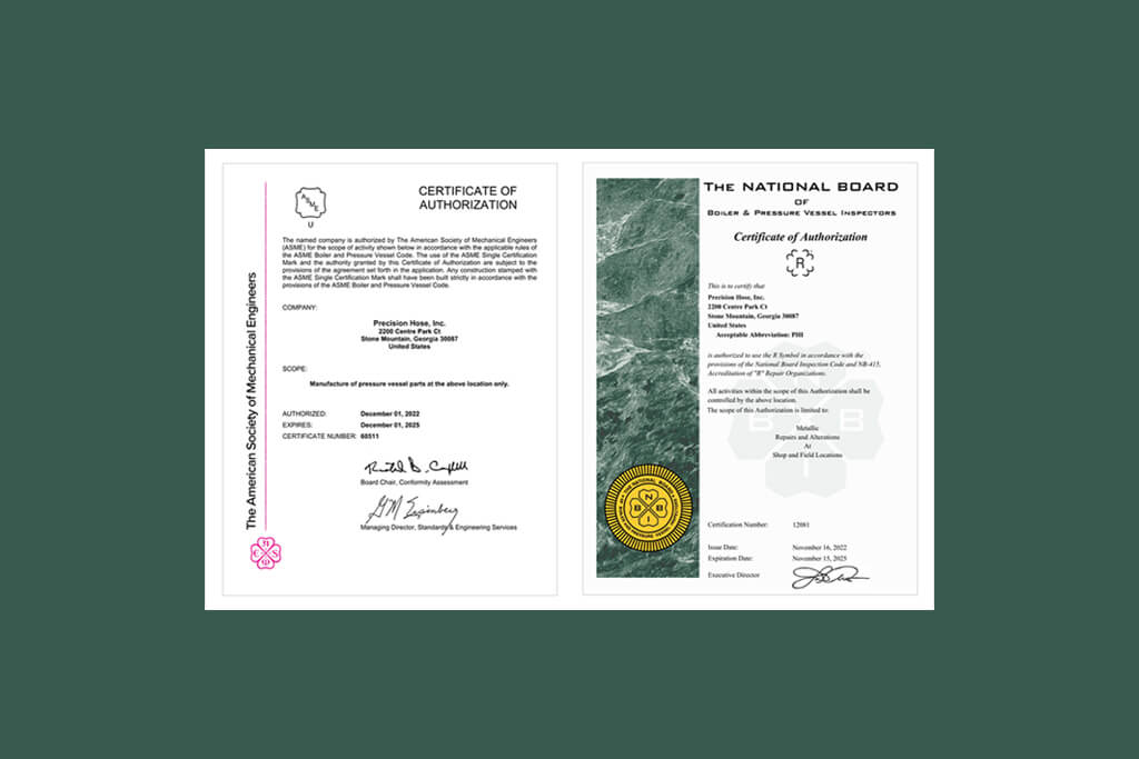 ASME U Stamp Certificate and R-Stamp Certification