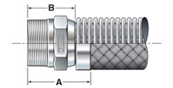 Male Hex Nipple for Piping by Precision Hose & Expansion Joints